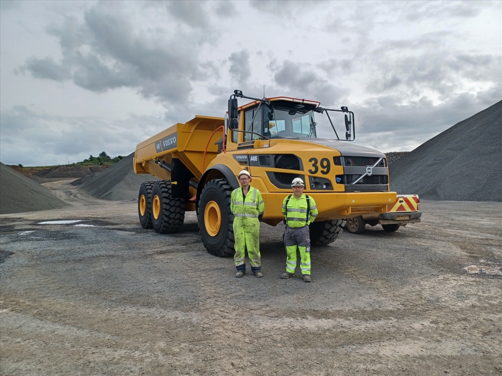 New Volvo A40G Articulated Dump Truck.